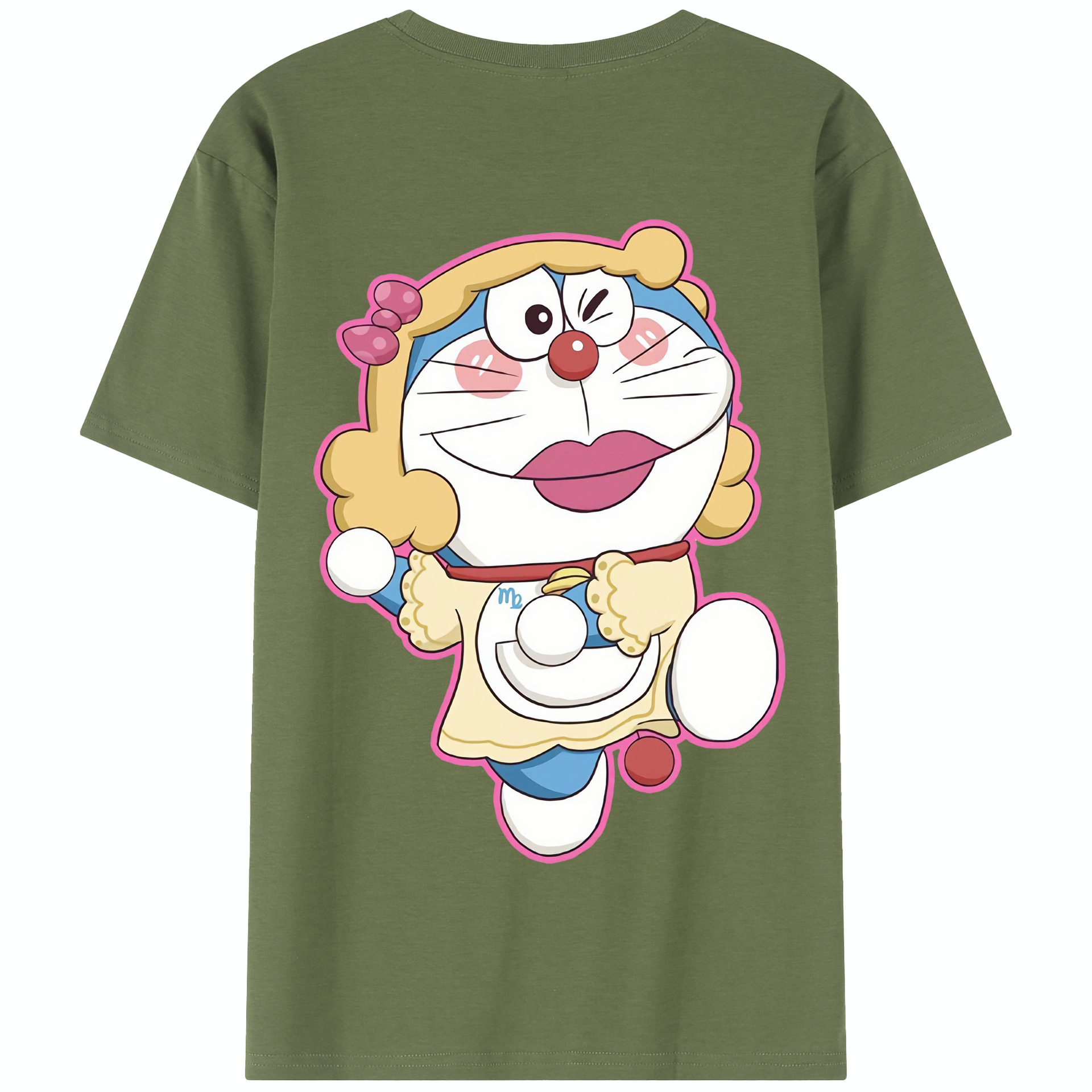 （画像用） ドラえもん Doraemon 綿100％半袖Tシャツ（背面プリント）